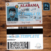 Alabama Driver License Template