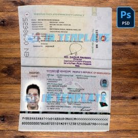 Bangladesh Passport Template