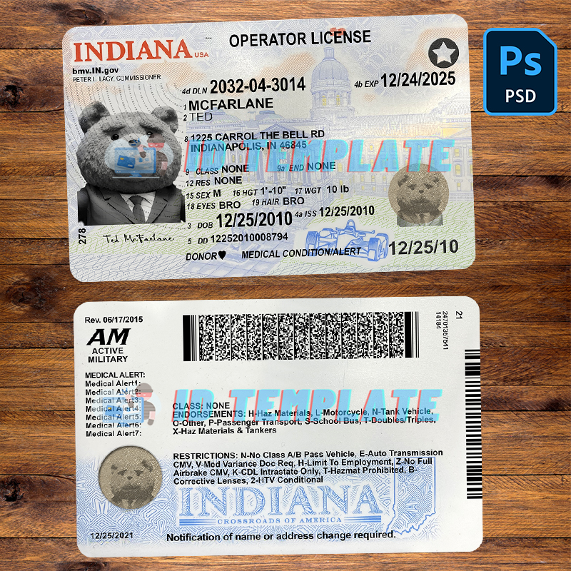 Indiana Driving license