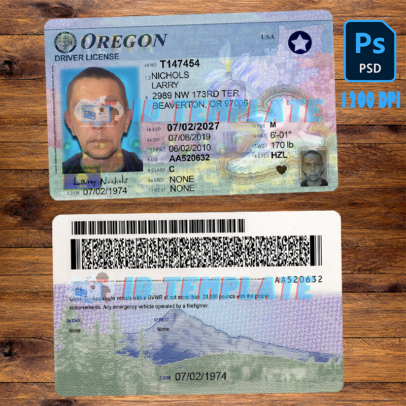 Oregon Driving license