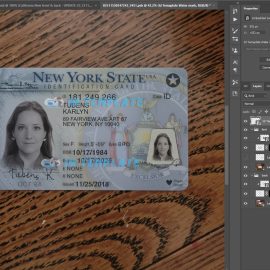 New York ID Card Template