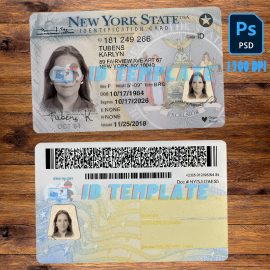 New York ID Card Template