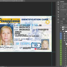 Pennsylvania ID Card Template